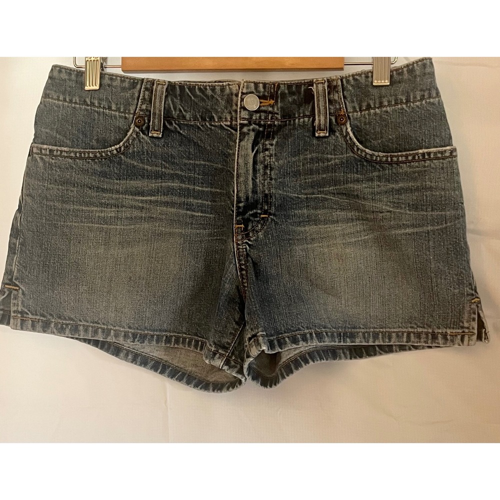 BKE Denim Mindi Shorts Womens 29 Medium Wash Low Rise 100% Cotton Made in USA